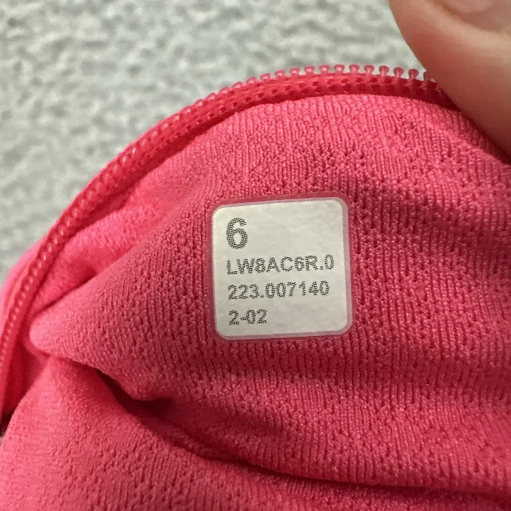 Lululemon Pace Rival Skirt Skort Lip Gloss Pink Athletic Athleisure Wiomen's 6